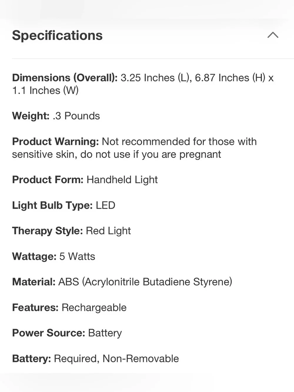 SLF Face and neck light wand. Used once